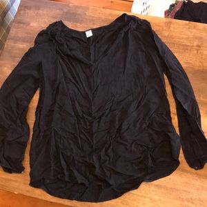 Black old navy blouse top